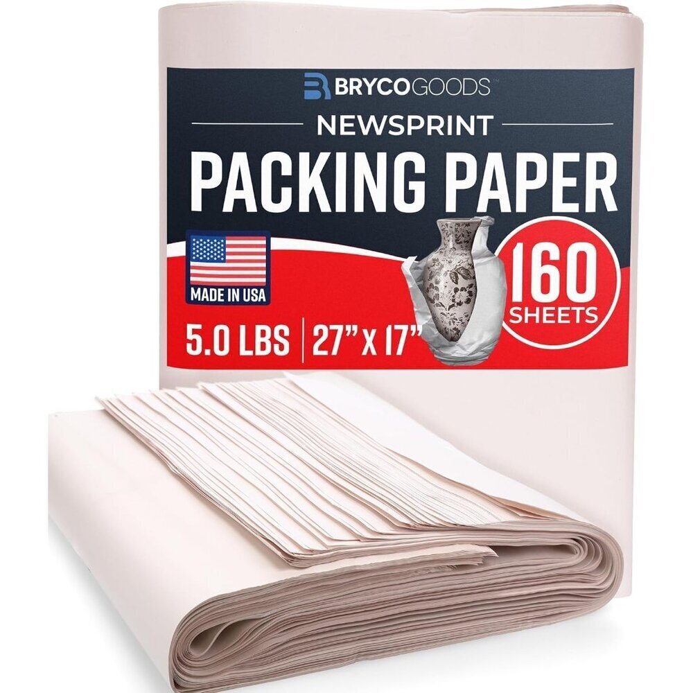 Newsprint Packing Paper 160 Sheets Moving Supplies